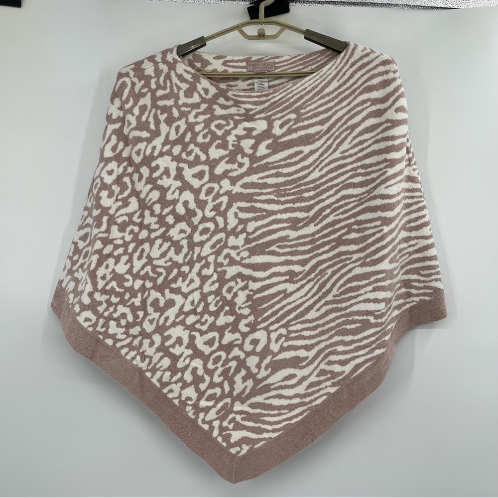 Barefoot Dreams Cozychic Ultra Lite Ocean Breeze Poncho Shawl Sweater - Picture 2 of 13